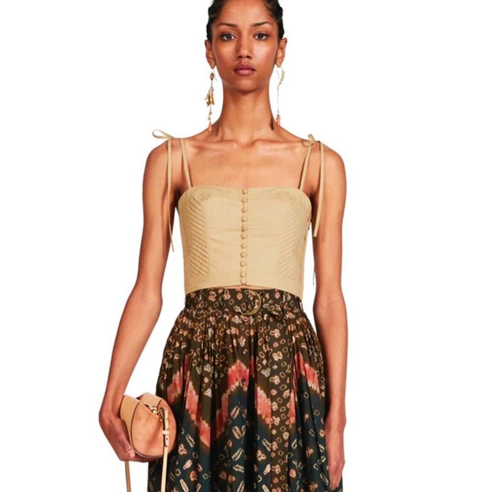 NWT‎ Ulla Johnson Quinn Top in Dune sz 10
